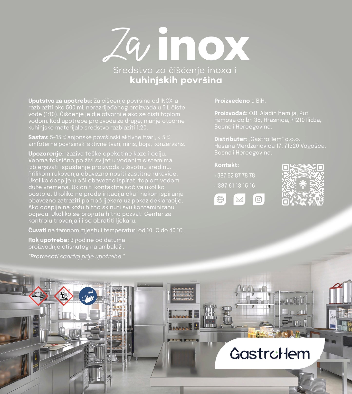 Sredstvo za čišćenje inoxa i kuhinjskih površina