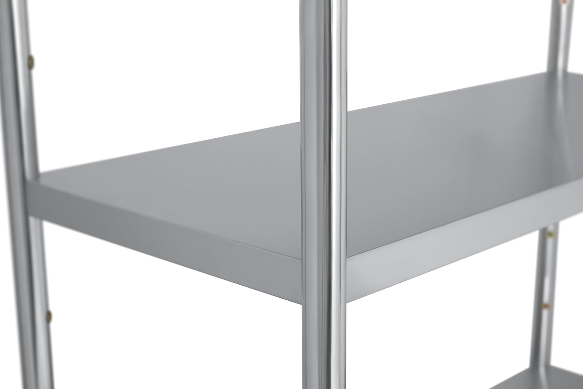 Inox polica sa 4 nivoa – dubina 400 mm (SCA104A VH + GSA180 VH)