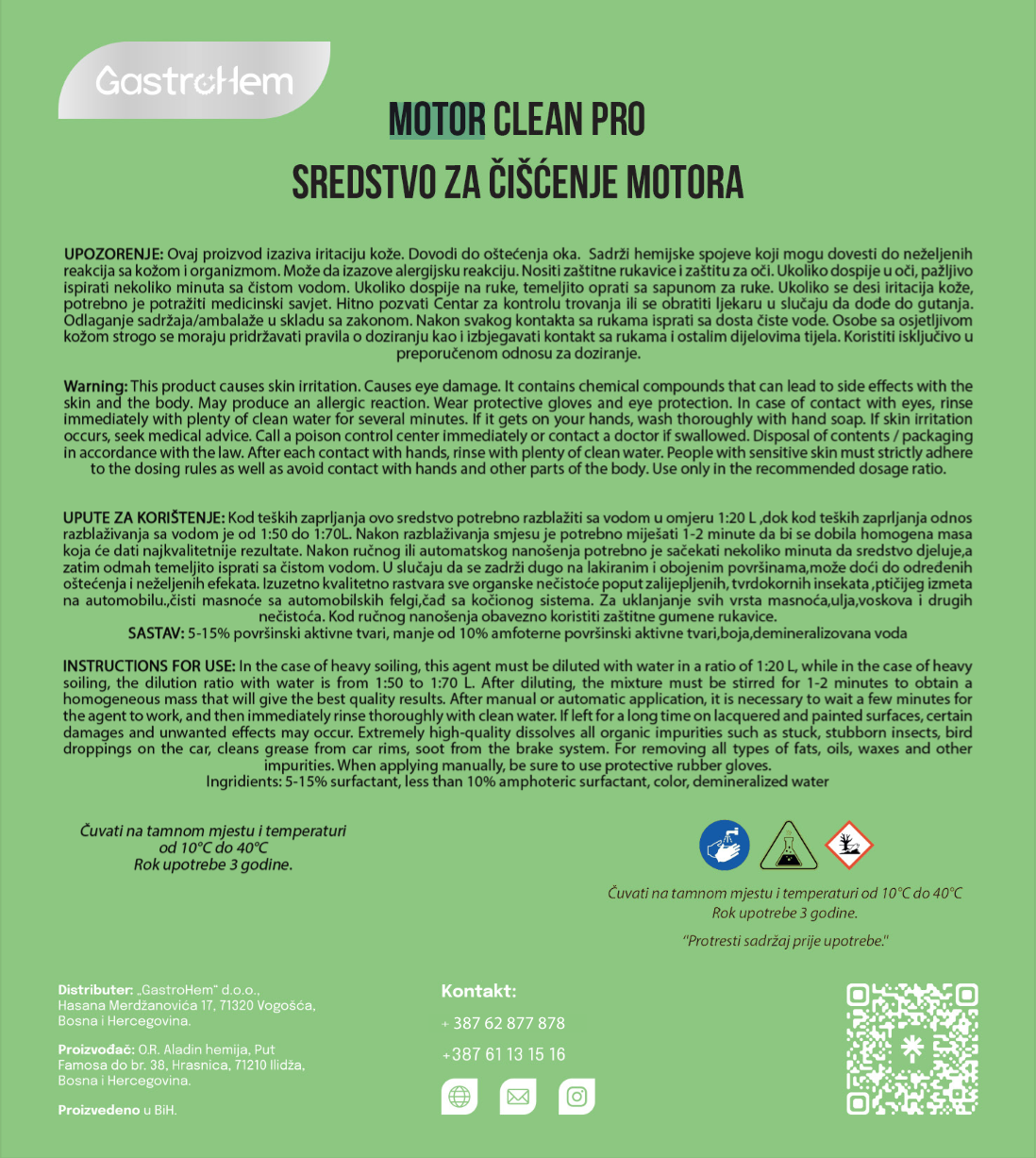 Sredstvo za čišćenje motora