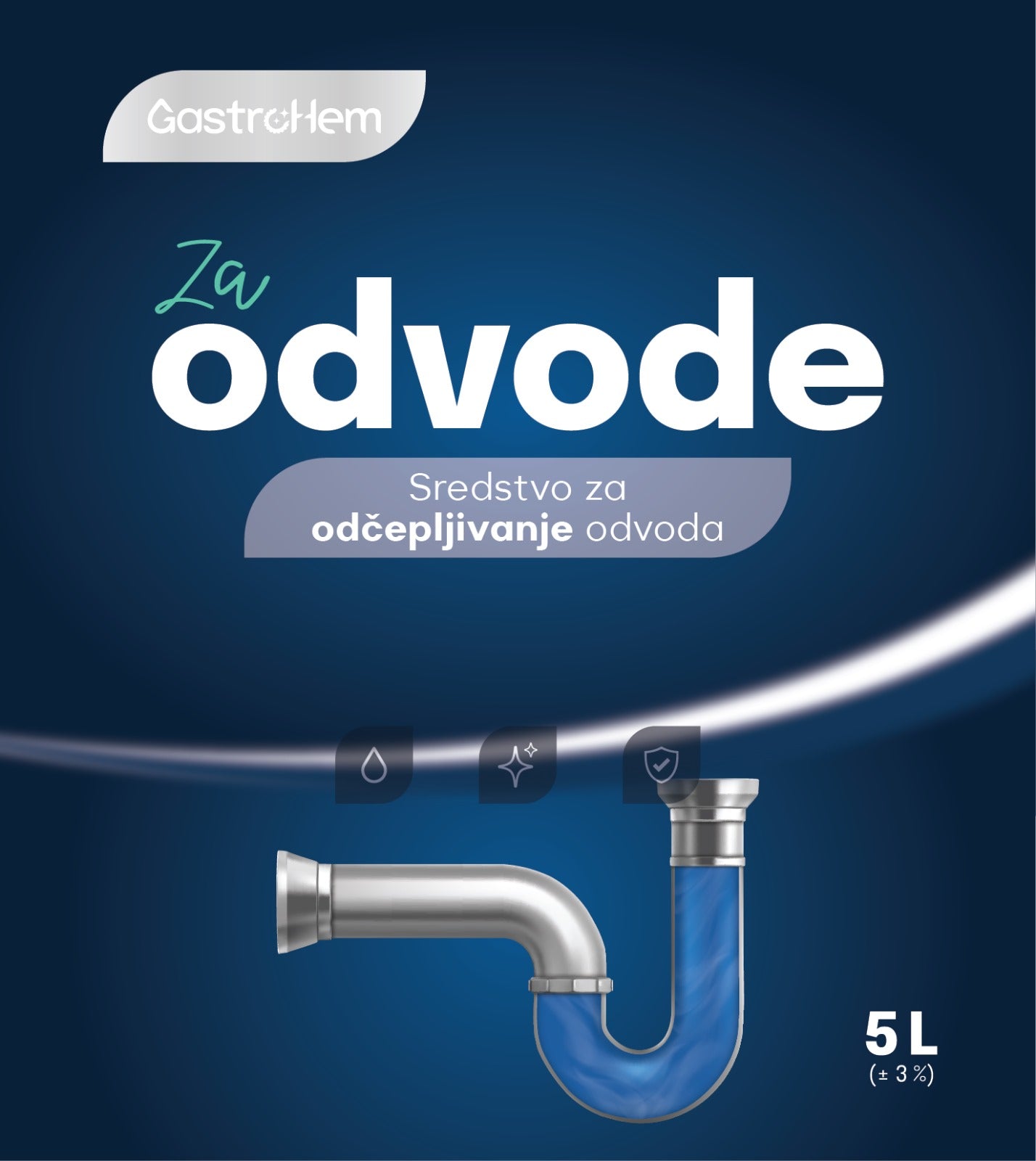 Sredstvo za odčepljivanje odvoda