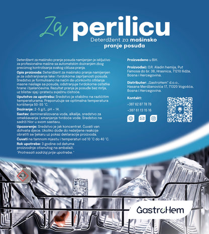 Profesionalni deterdžent za mašinsko pranje posuđa