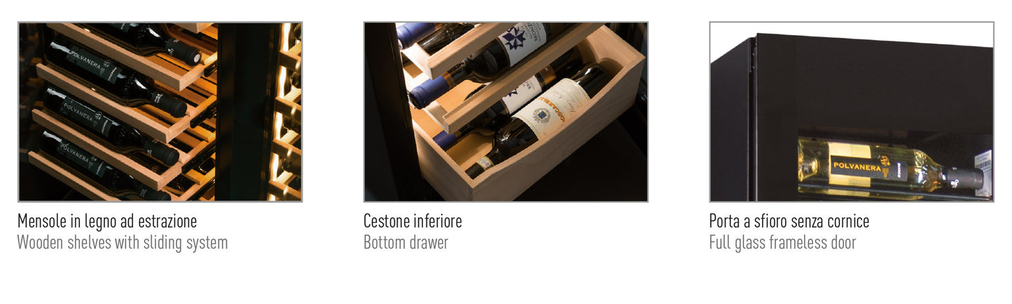 Vinska vitrina – model DW 170 2T