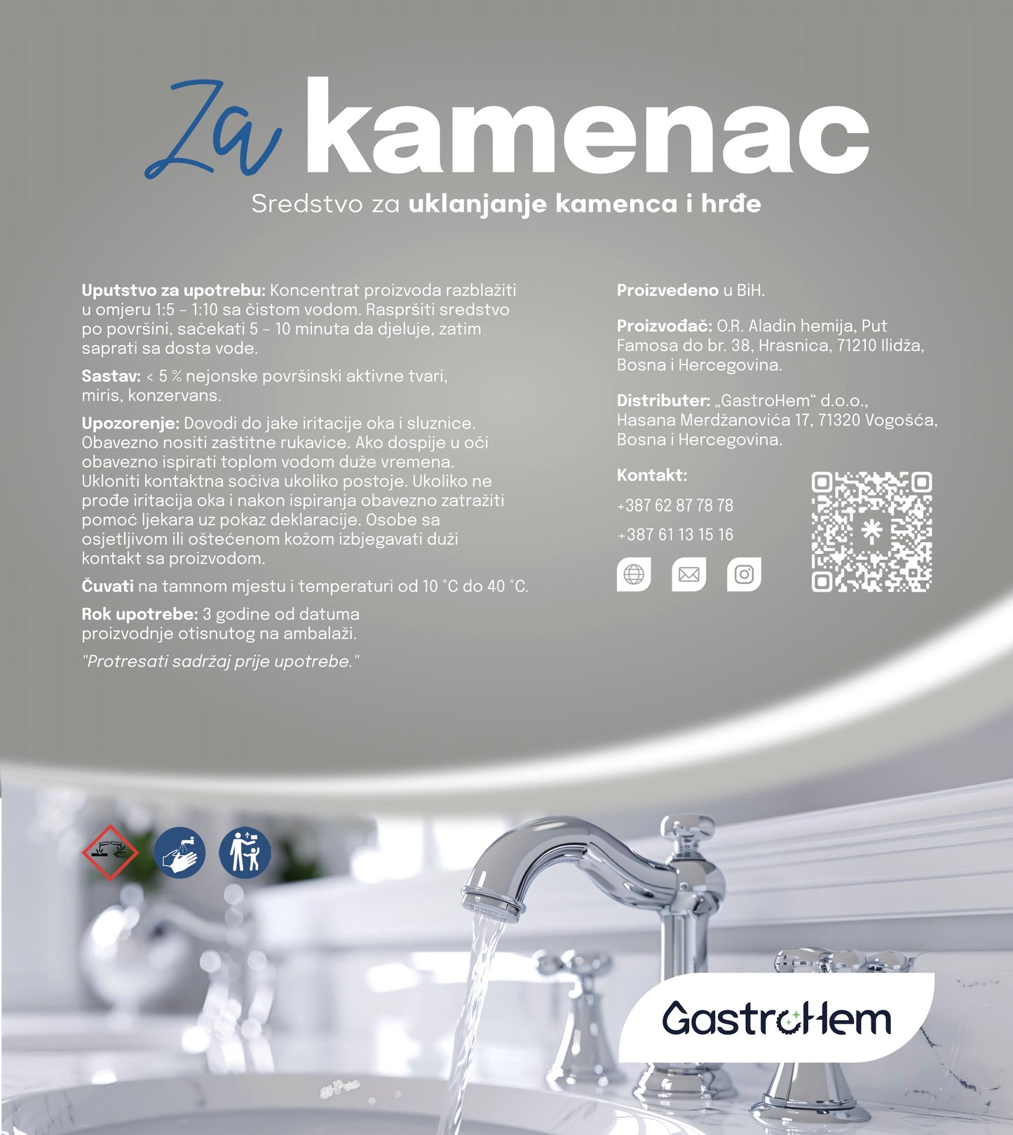 Sredstvo za uklanjanje kamenca i hrđe