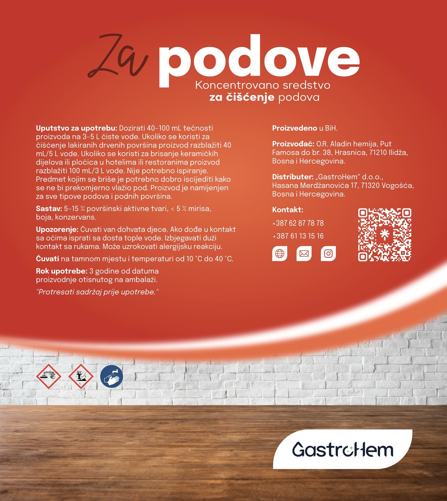 Koncentrirano sredstvo za čišćenje podova