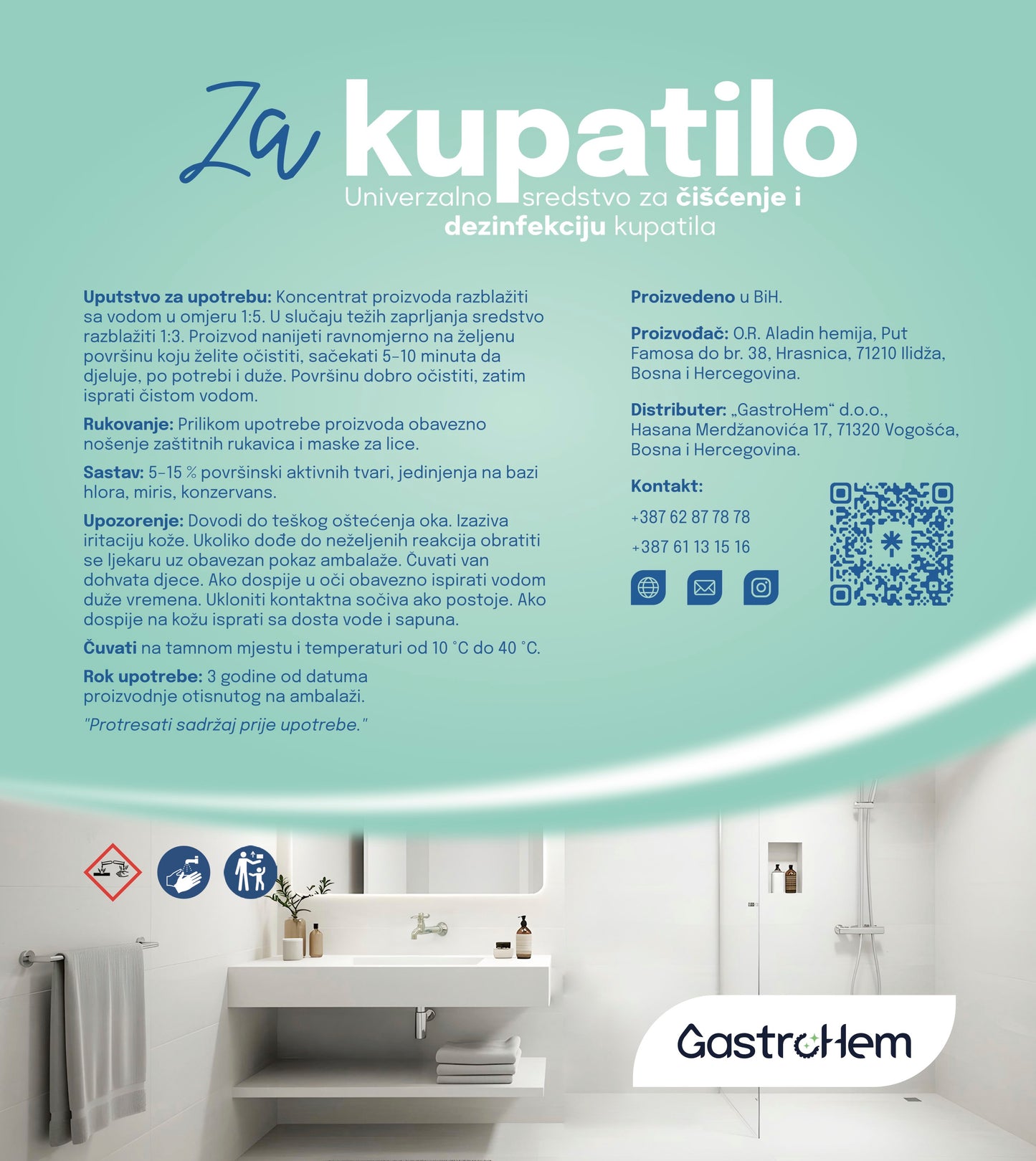 Sredstvo za čišćenje i dezinfekciju kupatila