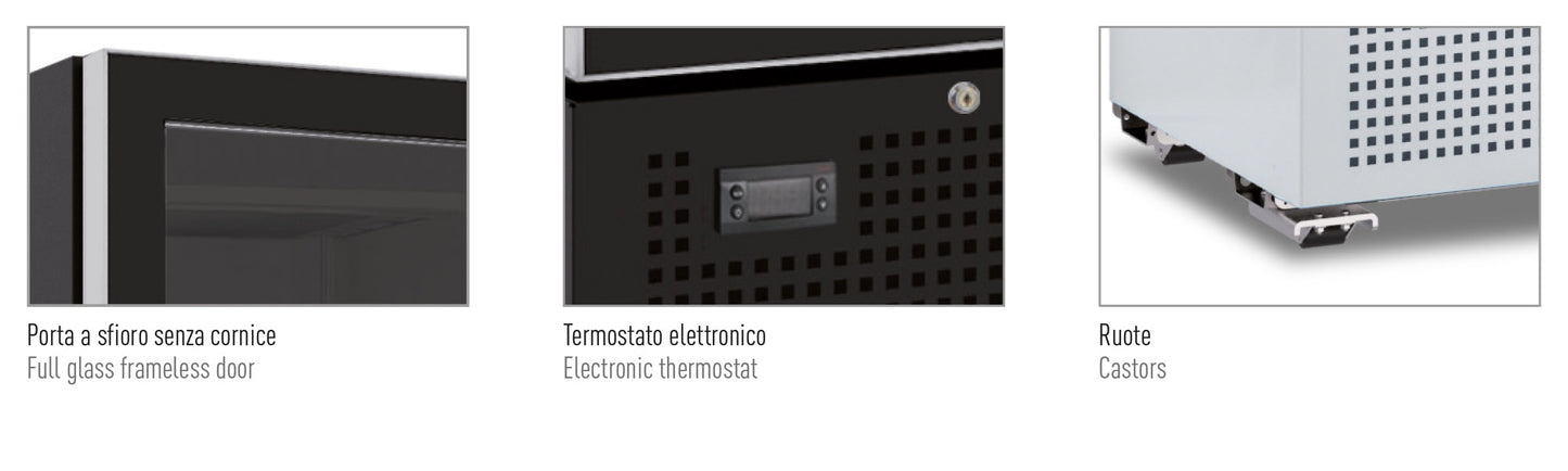 Zamrzivac – model SLIM FREEZER 225 T BLACK