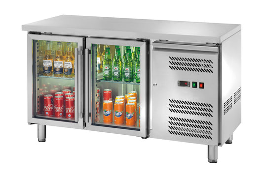 Rashladni radni sto sa staklenim vratima 2 vrata AK2104TNG