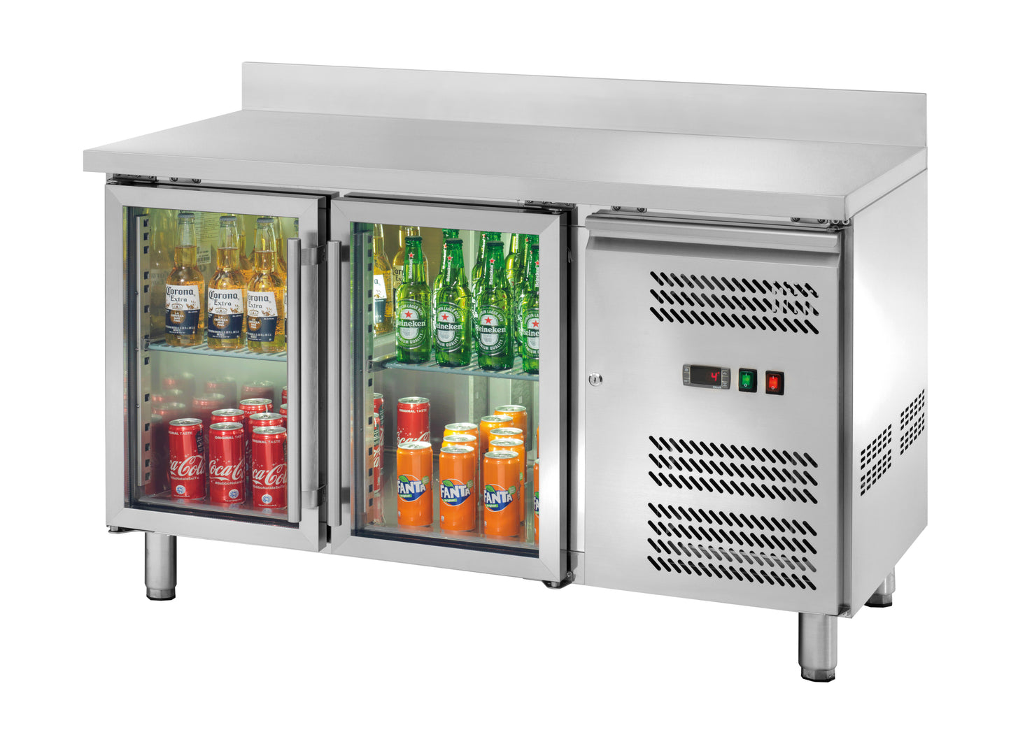 Rashladni radni sto sa staklenim vratima i alzatinom 2 vrata AK2204TNG