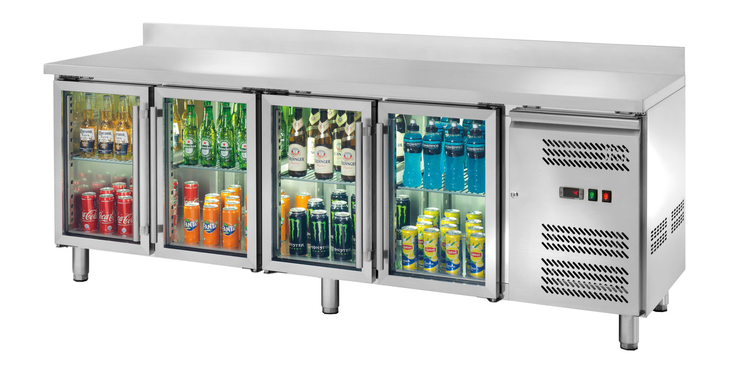 Rashladni radni sto sa staklenim vratima i alzatinom 4 vrata AK4204TNG