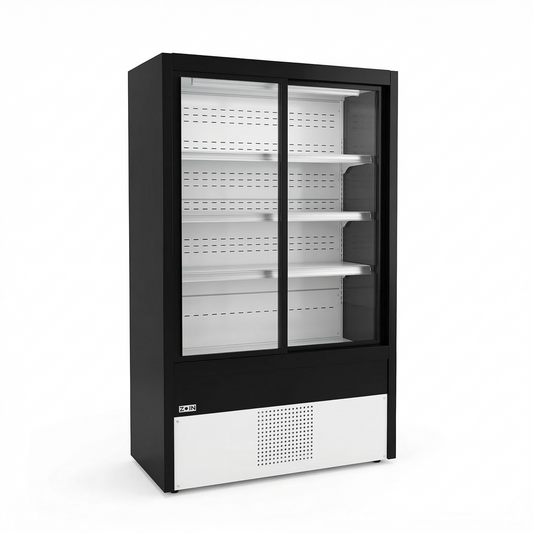 Zidna vitrina sa dvoje vrata – Š120×D57×V203 cm