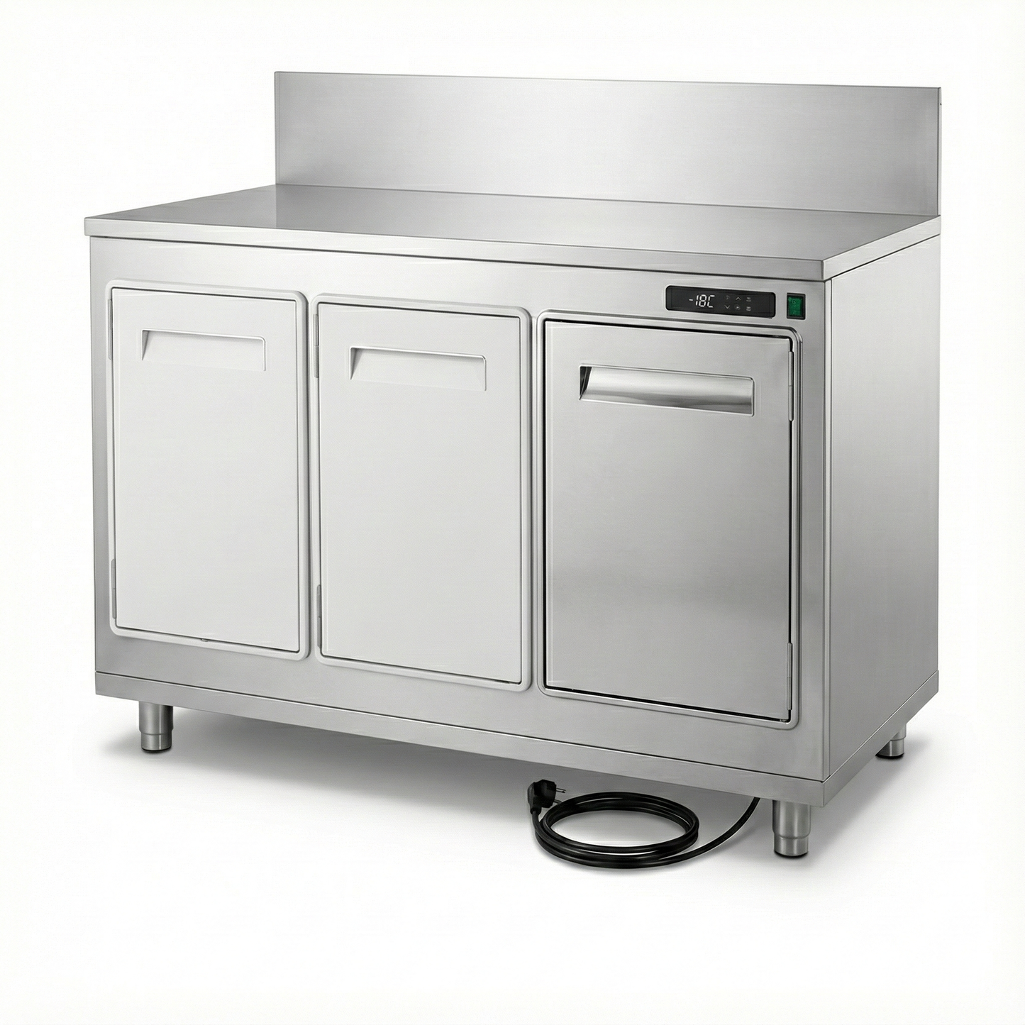 Inoxni pult sa frižiderom i pregradom