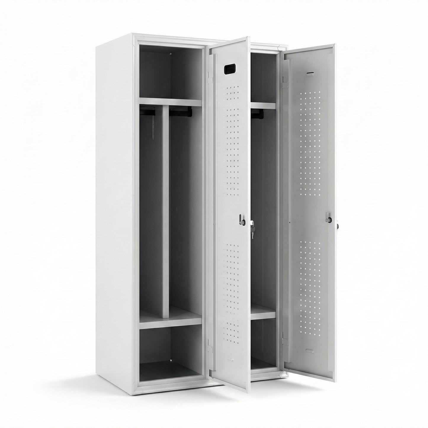 Metalni ormarić s 2 vrata – 80×50×175 cm