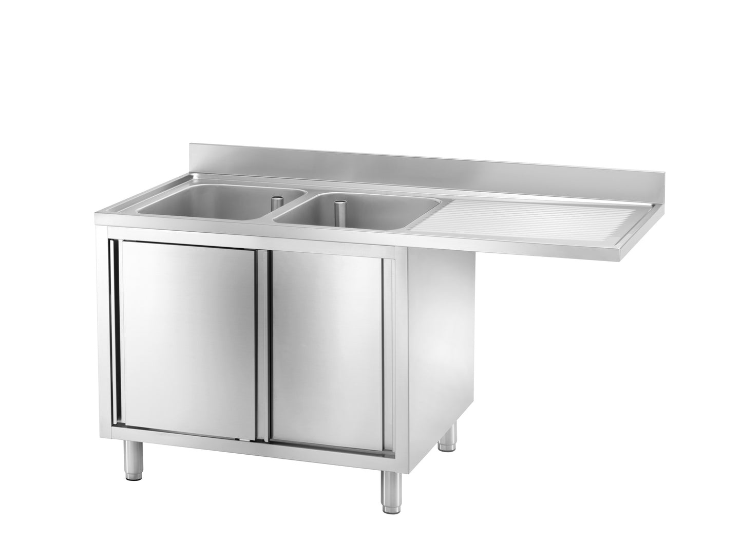 Zatvoreni inox sudoper za perilice posuđa – 2 posude (LTF167L2 VT)