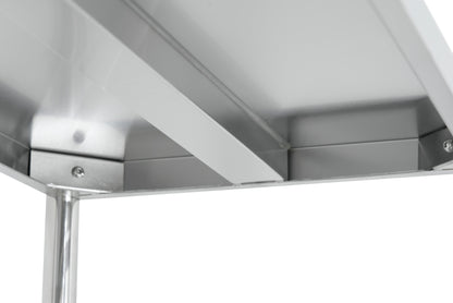 Inox polica sa 4 nivoa – dubina 500 mm (SCA105A VH + GSA180 VH)