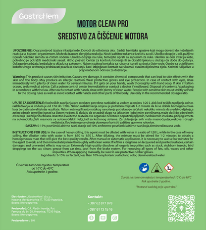 Sredstvo za čišćenje motora