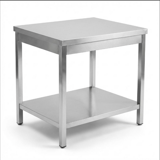 Radni sto inox 100×60 cm – s policom