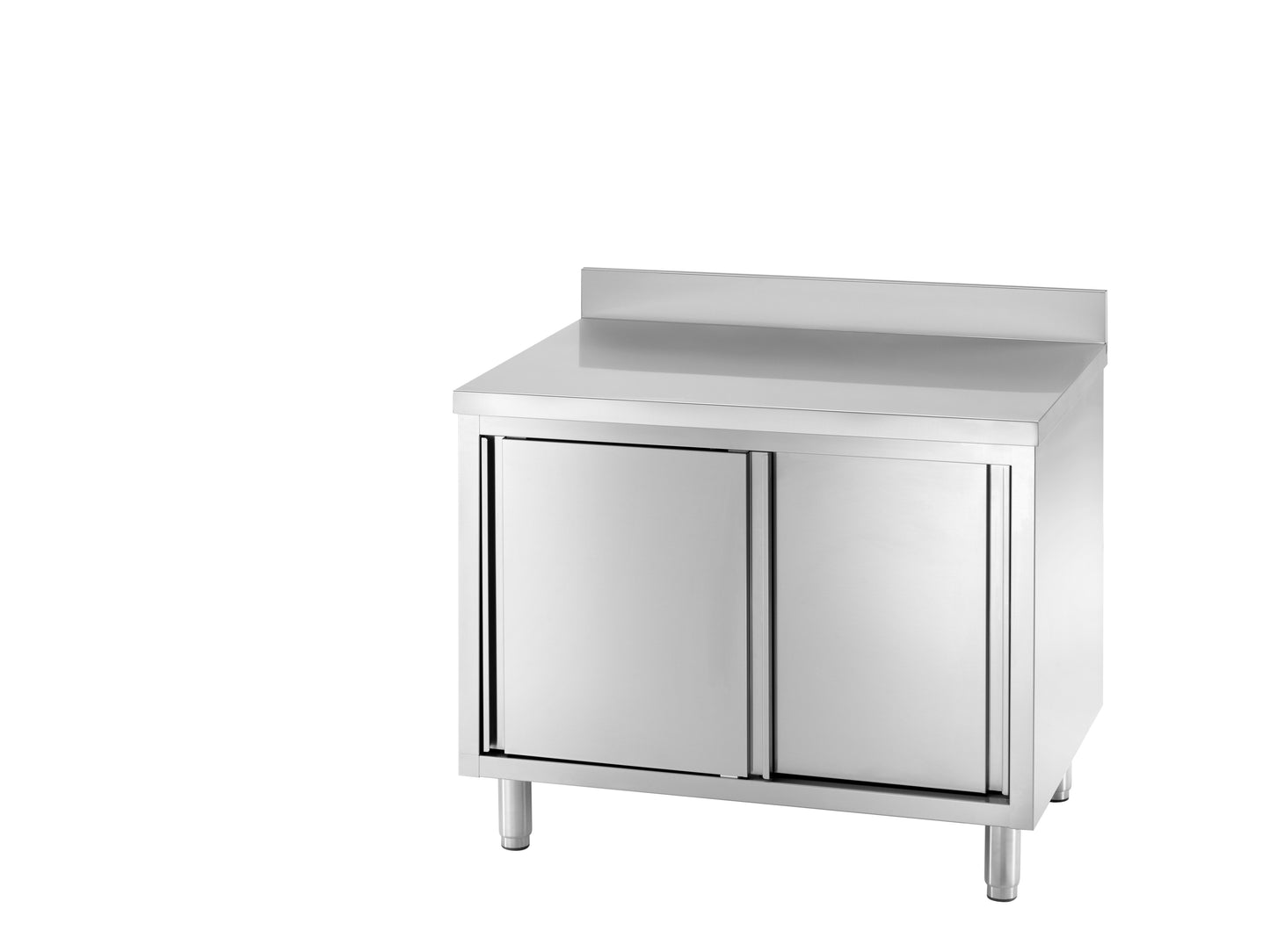 Radni ormar inox 700 mm – sa zadnjom ogradom (TDA67A VT)