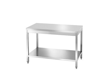 Radni sto inox 600 mm – bez zadnje ograde (sa donjom policom) (TDL66 VT)
